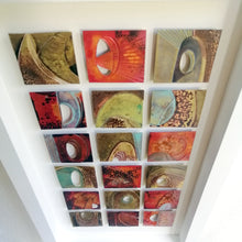 Load image into Gallery viewer, 18 Textured metalwork squares individually handmade by Sharon McSwiney