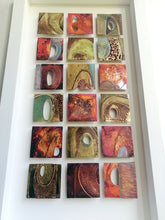 Load image into Gallery viewer, Textured metalwork squares individually handmade by Sharon McSwiney