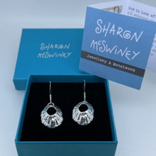 Load image into Gallery viewer, Mevagissey limpet shell drop earrings