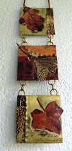 Load image into Gallery viewer, Mini panel with leaf decorations in copper & brass handmade by Sharon McSwiney