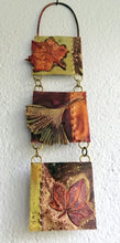 Load image into Gallery viewer, Mini panel with leaf decorations in copper & brass handmade by Sharon McSwiney