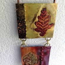 Load image into Gallery viewer, Mini metalwork leaf panel handmade by Sharon McSwiney