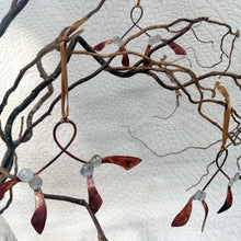 Load image into Gallery viewer, Mistletoe copper metalwork decoration