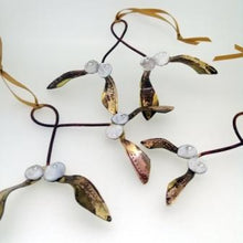 Load image into Gallery viewer, Mistletoe brass metalwork decoration
