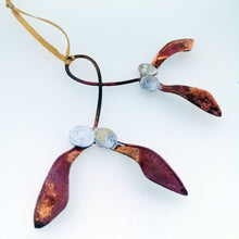 Load image into Gallery viewer, Mistletoe copper metalwork decoration