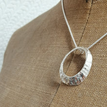 Load image into Gallery viewer, Mousehole limpet shell necklace in silver handmade by Sharon McSwiney
