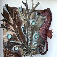 Load image into Gallery viewer, Copper seahorse picture