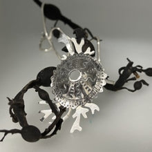 Load image into Gallery viewer, Sea urchin & seaweed pendant necklace