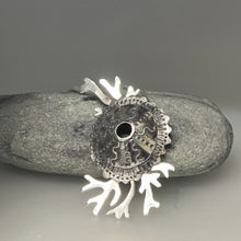 Load image into Gallery viewer, Sea urchin & seaweed pendant necklace