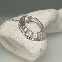 Load image into Gallery viewer, Large Marazion beach limpet silver necklace handmade by Sharon McSwiney St Ives