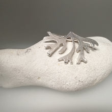 Load image into Gallery viewer, Handmade sterling silver seaweed frond pendant necklace by Sharon McSwiney