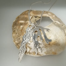 Load image into Gallery viewer, Seaweed bunch sterling silver necklace pendant by Sharon McSwiney St Ives

