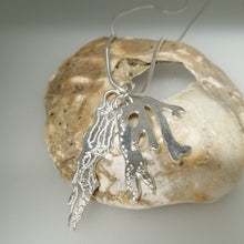 Load image into Gallery viewer, Seaweed bunch sterling silver necklace pendant by Sharon McSwiney St Ives