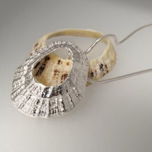 Load image into Gallery viewer, A large sterling silver Godrevy limpet shell necklace handmade by Sharon McSwiney