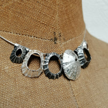 Load image into Gallery viewer, Multi limpet Cornish Coast sterling silver neck piece handmade by Sharon McSwiney giftboxed