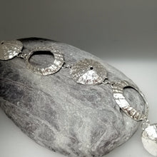 Load image into Gallery viewer, cornish coast silver bracelet handmade by Sharon McSwiney
