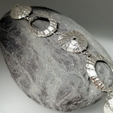 Load image into Gallery viewer, cornish coast silver bracelet handmade by Sharon McSwiney