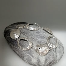 Load image into Gallery viewer, cornish coast silver bracelet handmade by Sharon McSwiney