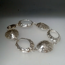 Load image into Gallery viewer, cornish coast silver bracelet handmade by Sharon McSwiney