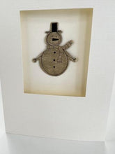 Load image into Gallery viewer, Snowman Christmas greetings card
