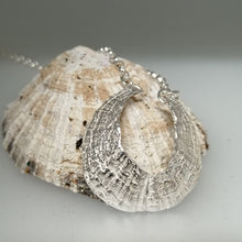 Load image into Gallery viewer, St Ives Harbour silver limpet pendant necklace handmade by Sharon McSwiney