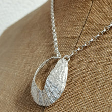 Load image into Gallery viewer, St Ives Harbour silver limpet pendant necklace handmade by Sharon McSwiney