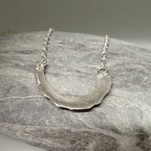 Load image into Gallery viewer, sterling silver limpet fragment necklace from St Ives handmade by Sharon McSwiney