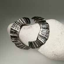 Load image into Gallery viewer, St Ives limpet fragment oxidised earrings