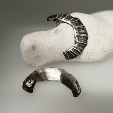 Load image into Gallery viewer, St Ives limpet fragment oxidised earrings