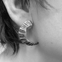Load image into Gallery viewer, St Ives limpet fragment oxidised earrings