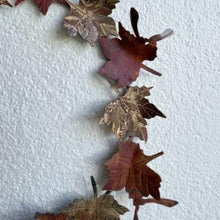 Load image into Gallery viewer, Sycamore leaf metalwork small wreath