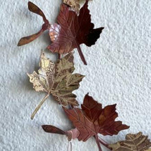 Load image into Gallery viewer, Sycamore leaf metalwork small wreath