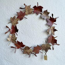 Load image into Gallery viewer, Sycamore leaf metalwork small wreath