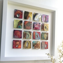 Load image into Gallery viewer, 16 Textured metalwork squares individually handmade by Sharon McSwiney