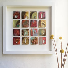 Load image into Gallery viewer, 16 Textured metalwork squares individually handmade by Sharon McSwiney