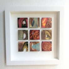 Load image into Gallery viewer, Textured metalwork squares individually handmade by Sharon McSwiney