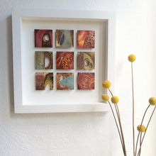 Load image into Gallery viewer, Textured metalwork squares individually handmade by Sharon McSwiney