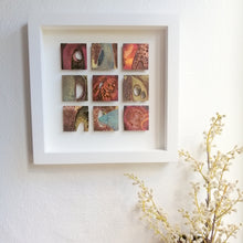 Load image into Gallery viewer, Textured metalwork squares individually handmade by Sharon McSwiney