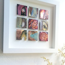 Load image into Gallery viewer, Textured metalwork squares individually handmade by Sharon McSwiney