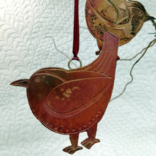 Load image into Gallery viewer, Jenny wren bird decoration in copper handmade by Sharon McSwiney