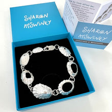 Load image into Gallery viewer, Cornish coast silver limpet bracelet
