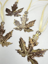 Load image into Gallery viewer, Small Brass acer leaf decoration
