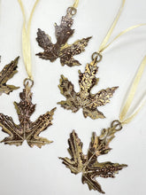 Load image into Gallery viewer, Small Brass acer leaf decoration

