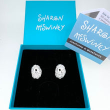 Load image into Gallery viewer, Marazion no7 limpet silver stud earrings
