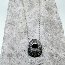 Load image into Gallery viewer, Mevagissey no 3 limpet necklace silver pendant
