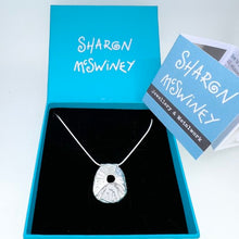Load image into Gallery viewer, Mevagissey no 2 limpet necklace sterling silver pendant
