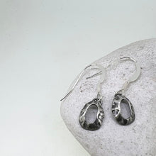 Load image into Gallery viewer, Tiny Godrevy limpet sterling silver drop earrings
