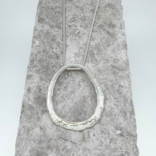 Load image into Gallery viewer, Large Newlyn sterling silver limpet pendant necklace
