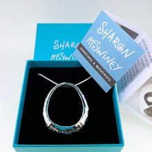Load image into Gallery viewer, Large Newlyn sterling silver limpet pendant necklace
