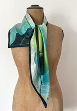 Load image into Gallery viewer, ‘Lichen glow’ silk scarf
